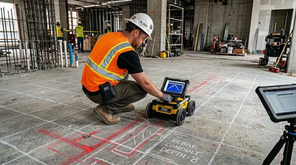GPR Concrete Scanning Services in Dubai, UAE by Core Cutting Services