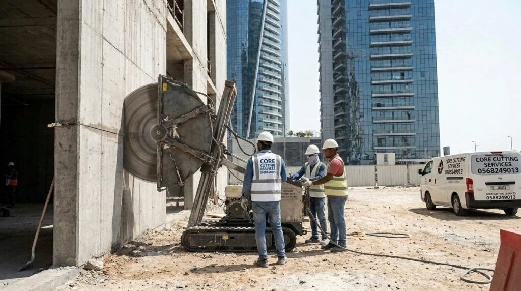 Wall Saw Cutting Services in Dubai UAE by Core Cutting Services